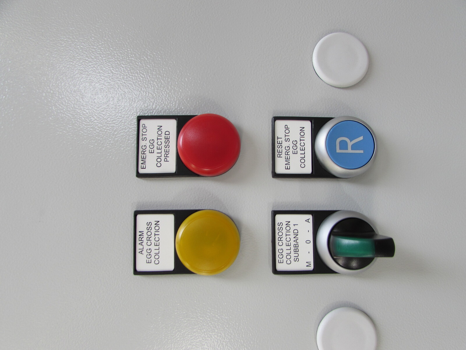 Control cabinet Egg cross collection